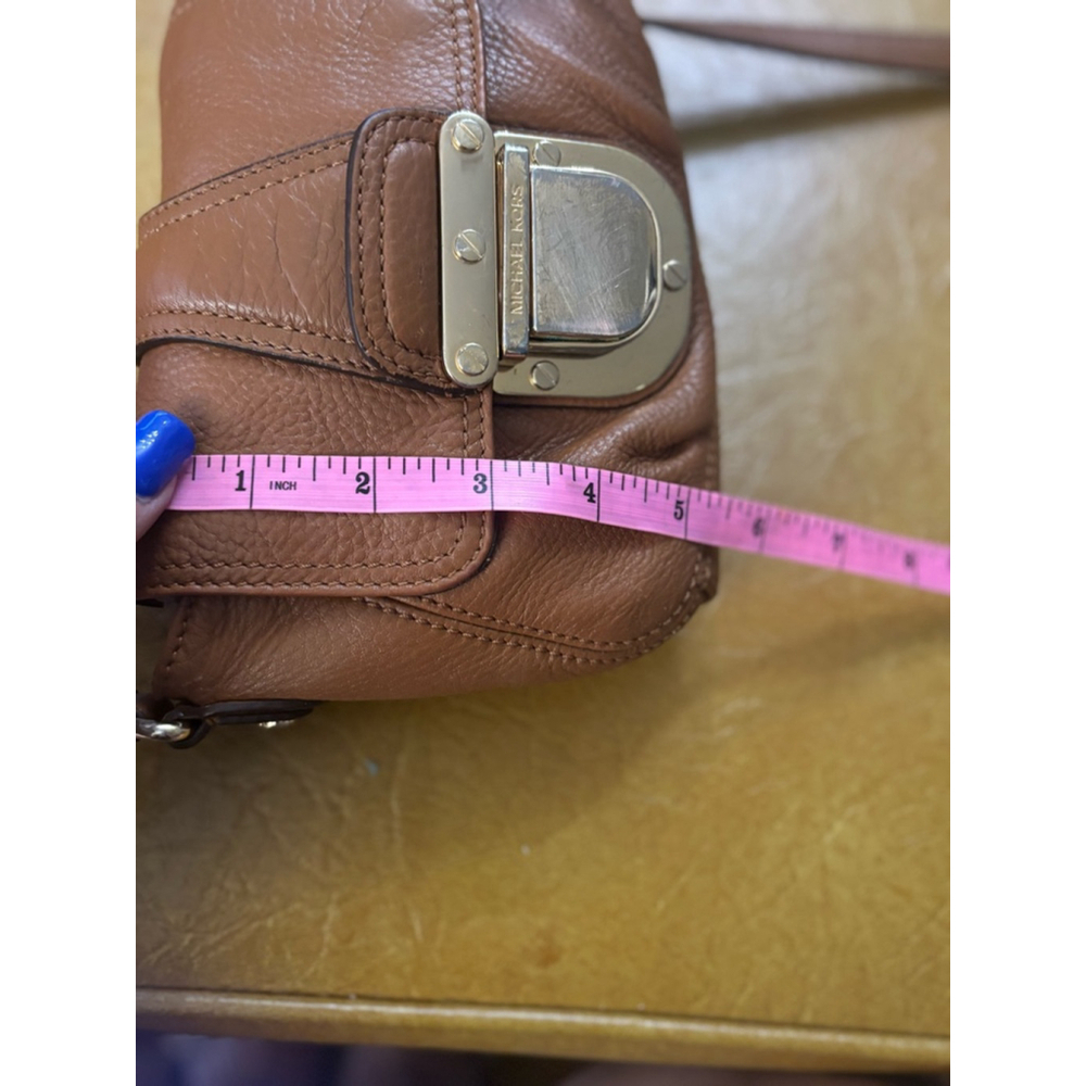 Women's Michael Kors Brown Leather Crossbody Bag Small - Picture 7 of 7